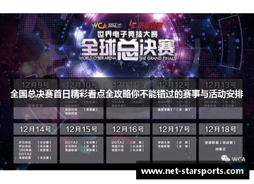 全国总决赛首日精彩看点全攻略你不能错过的赛事与活动安排